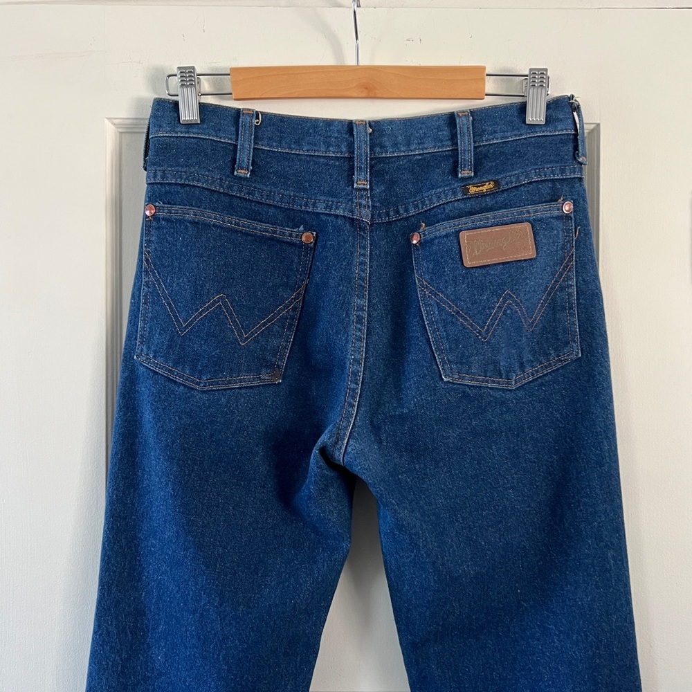 Vintage Wrangler Classic Straight Leg Denim Blue Jeans High Waisted 29 x 30